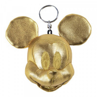 Cuddly Toy Keyring Mickey Mouse Golden