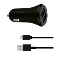 Universal USB Car Charger + USB C Cable KSIX