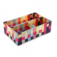 Box with compartments Multicolour (21 x 10 x 32 cm)
