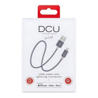 USB charger cable DCU Lightning iPhone Grey 1 m