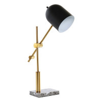 Desk Lamp DKD Home Decor Polyester Metal Marble (45 x 45 x 70 cm)