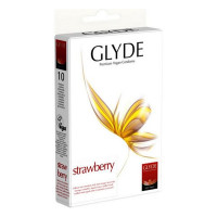 Condoms Glyde Strawberry 18 cm (10 uds)