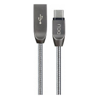 USB A to USB C Cable DCU Silver