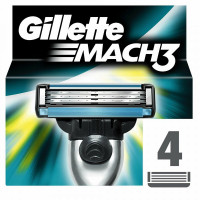 Shaving Razor Mach 3 Gillette (4 uds)