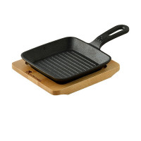 Grill pan Masterpro Black Cast Iron (13,7 x 22,2 x 2,2 cm)