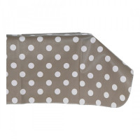 Tablecloth DKD Home Decor Polka dots Grey PVC (2 pcs) (140 x 140 x 140 cm)
