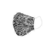 Hygienic Reusable Fabric Mask Zebra Adult