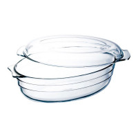 Oven Dish Ô Cuisine Transparent Glass (35 x 22 cm)