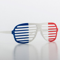 French Flag Shutter Glasses