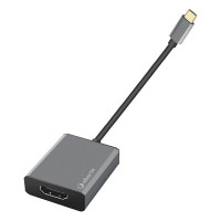 USB C to HDMI Adapter Silver Electronics LOGAN 4K