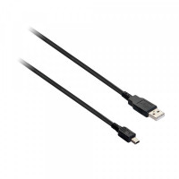 USB 2.0 A to Mini USB B Cable V7 V7E2USBAMIB-1.8M     USB A Black