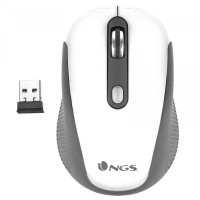 Optical Wireless Mouse NGS HAZEWHITE 800/1600 dpi White Black