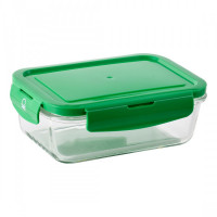 Lunch box RAINBOW BE Benetton 1860 ml Green Borosilicate Glass