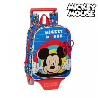 School Rucksack with Wheels 805 Mickey Mouse Clubhouse Me Time Blue Red