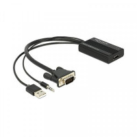 VGA to HDMI Adapter with Audio DELOCK AISCCI0180 3-pin USB A