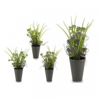 Plant pot Grey Flowers