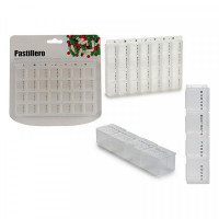 Weekly Pill Holder Transparent White