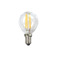 Spherical LED Light Bulb Silver Electronics 1960314 E14 4W 3000K A++ (Warm light)