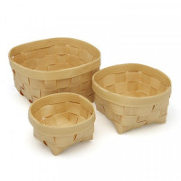 Basket set polyethylene Circular 3 Pieces