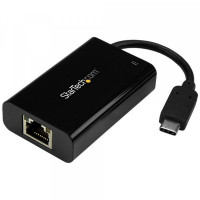 Network Adaptor USB C Startech US1GC30PD Gigabit Ethernet Black