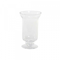 Vase DKD Home Decor Transparent Crystal (Ø 13 cm) (13 x 13 x 20.5 cm)