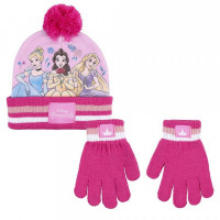 Hat & Gloves Princess Pink