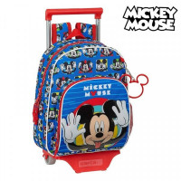 School Rucksack with Wheels 0.85 Mickey Mouse Clubhouse Me Time (28 x 10 x 67 cm)