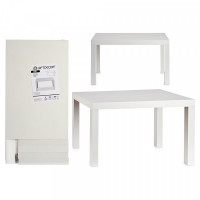 Side table White Wood (50 x 45 x 79 cm)