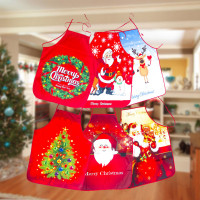 80 x 60cm 2020 New Year Christmas Christmas Apron Christmas Decorations for Kitchen Santa Claus Xmas Decor