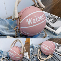 Women Fashion Basketball Football Chains Casual Handbag Crossbody Bag