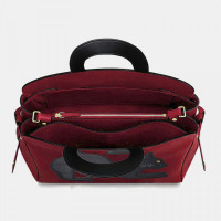 Women Fashion Beauty Faux Leather Large Capacity Handbag Crossbody Bag Shoulder Bag Cat Bag