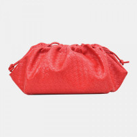 Women Fashion Weaving Solid Pouch Crossbody Bag Shoulder Bag Clutches Bag