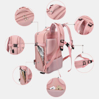 Women Nylon Multifunction Waterproof Casual Backpack