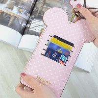 Touch Screen Cute Animal Shape Card Holder 6.3 Inch Phone Bag Coin Purse