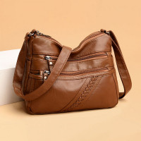 Women PU Leather Large Capacity Anti-theft 6.3 Inch Phone Bag Crossbody Bags Shoulder Bag