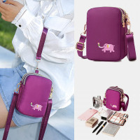 Women Mini Elephant Pattern Multifunctional Shoulder Bag Crossbody Bag Phone Bag