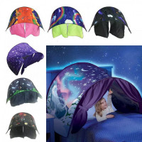 Kids Sleeping Dream Toys Tent with LED Play House Wonderland Princess Pop Up Tents Chidren Home Indoor Folding Tent Portable Adventure Gifts