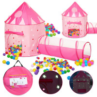 135CM Kids Play Tent Ball Pool Tent Princess Castle Portable Indoor Outdoor Baby Tents House Hut for Kids Toys
