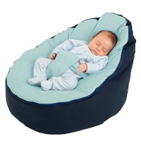 Canvas Blue Vine Baby Infant Bean Bag Snuggle Bed c Without Filling Lazy Sofa