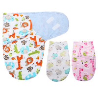 Unisex Newborn Cosy Secure Baby Swaddle Blanket Wrap Sleeping Bag For Pram Cribs