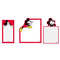 Set of Sticky Notes Mickey Mouse (3 pcs) Red