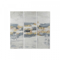 Painting DKD Home Decor Canvas Abstract (3 pcs) (50 x 4 x 150 cm)