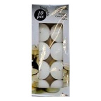 Candle Set Acorde White Wax (10 Pieces)