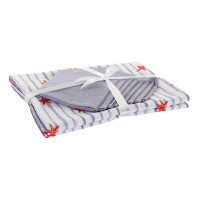 Tablecloth and napkins DKD Home Decor Summer Cotton (150 x 250 x 0.1 cm) (9 pcs)