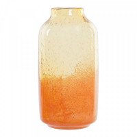Vase DKD Home Decor Orange Crystal (16 x 16 x 32 cm)
