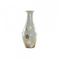 Vase DKD Home Decor Brown Beige Crystal Terracotta Bali (25 x 25 x 60 cm)