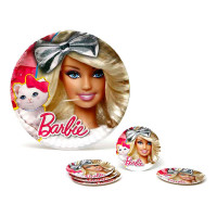 Plate set Barbie (5 Pcs) (ø 23 cm)