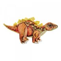 Fluffy toy DKD Home Decor Orange Polyester Dinosaur (38 x 15 x 18 cm)