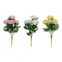 Decorative Flowers DKD Home Decor Polyethylene Iron (3 pcs) (17 x 17 x 34 cm)