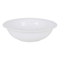 Salad Bowl Feuille Porcelain White (ø 23 x 6 cm)